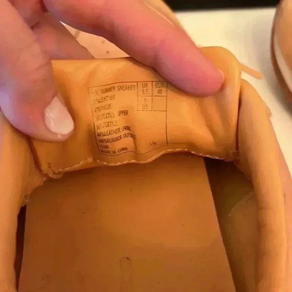 Club Monaco Zoe Women’s Lace Up Runner Leather Suede Sneakers-Sz 9 - Picture 6 of 7